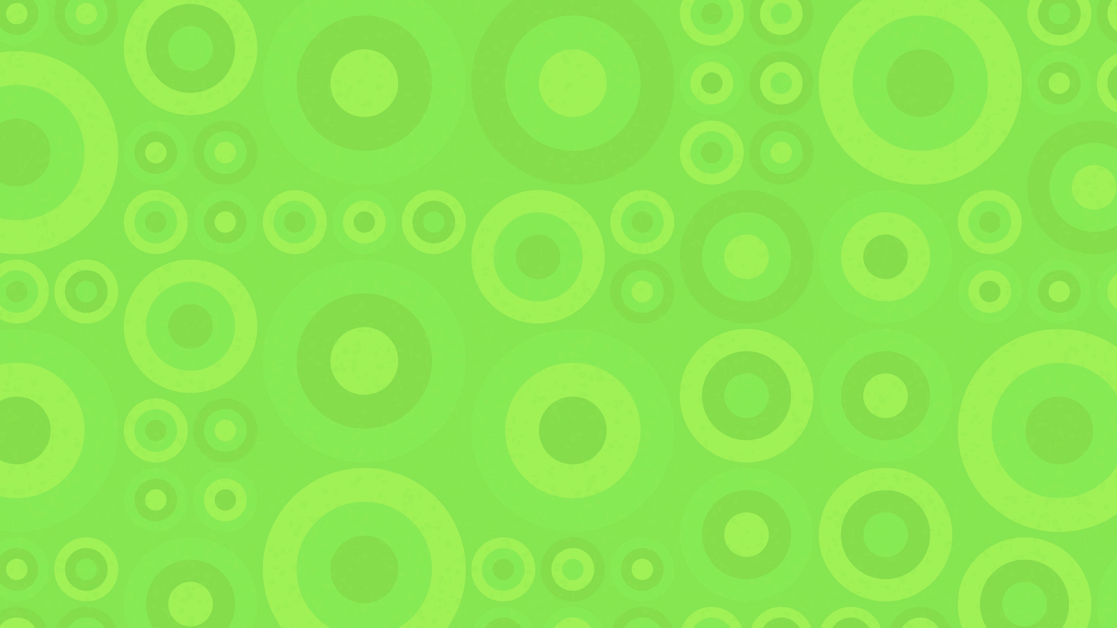 Pattern of green circles on a green background